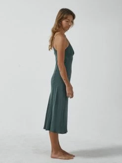 Thrills Co. Chelsea Slip Dress - Deep Forest New Arrivals 10 Thrills Co. Chelsea Slip Dress - Deep Forest New Arrivals