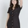 Thrills Co. Fraya Dress - Postal Brown