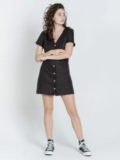 Thrills Co. Fraya Dress - Postal Brown