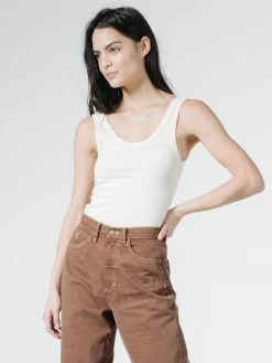 Thrills Co. Thrills Unseen Retro Tank - Unbleached Hemp 11 Thrills Co. Thrills Unseen Retro Tank - Unbleached Hemp