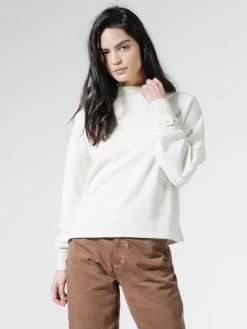 Thrills Co. Thrills Unseen Mock Neck Fleece - Unbleached Hemp