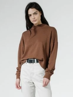 Thrills Co. Hemp Thrills Unseen Mock Neck Fleece - Jarrah