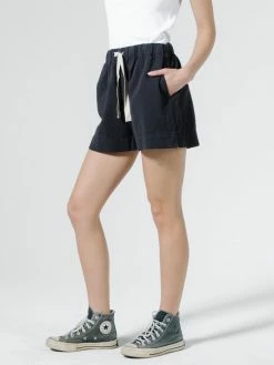 Thrills Co. Drill Field Short - Heritage Black Shorts & Skirts