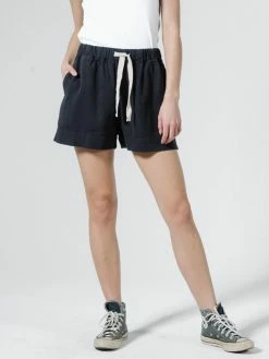 Thrills Co. Drill Field Short - Heritage Black Shorts & Skirts