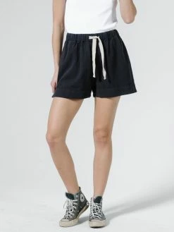 Thrills Co. Drill Field Short - Heritage Black Shorts & Skirts