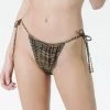 Thrills Co. Swim Disrupted Paradise String Bikini Bottom - Palm Bronze