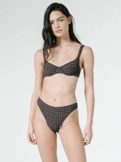 Thrills Co. Georgie Plaid High Cut Bottom - Jarrah Swim