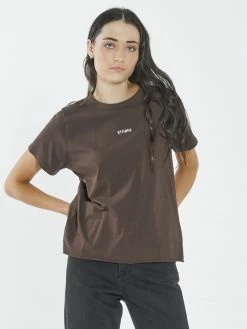 Thrills Co. Minimal Thrills Relaxed Tee - Postal Brown 1% For The Planet