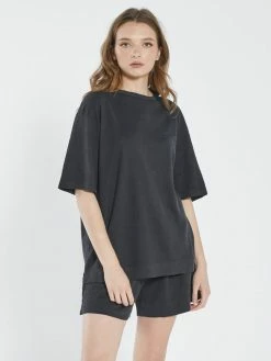 Thrills Co. 1% For The Planet Hemp Heavyweight Box Tee - Black