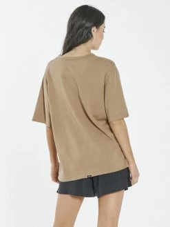 Thrills Co. Thrills Stamp Hemp Box Tee - Sand 1% For The Planet 14 Thrills Co. Thrills Stamp Hemp Box Tee - Sand 1% For The Planet