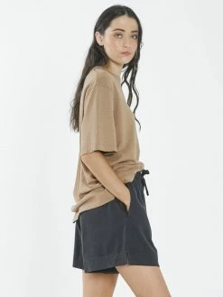 Thrills Co. Thrills Stamp Hemp Box Tee - Sand 1% For The Planet 11 Thrills Co. Thrills Stamp Hemp Box Tee - Sand 1% For The Planet