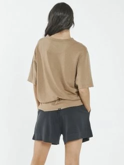 Thrills Co. Thrills Stamp Hemp Box Tee - Sand 1% For The Planet