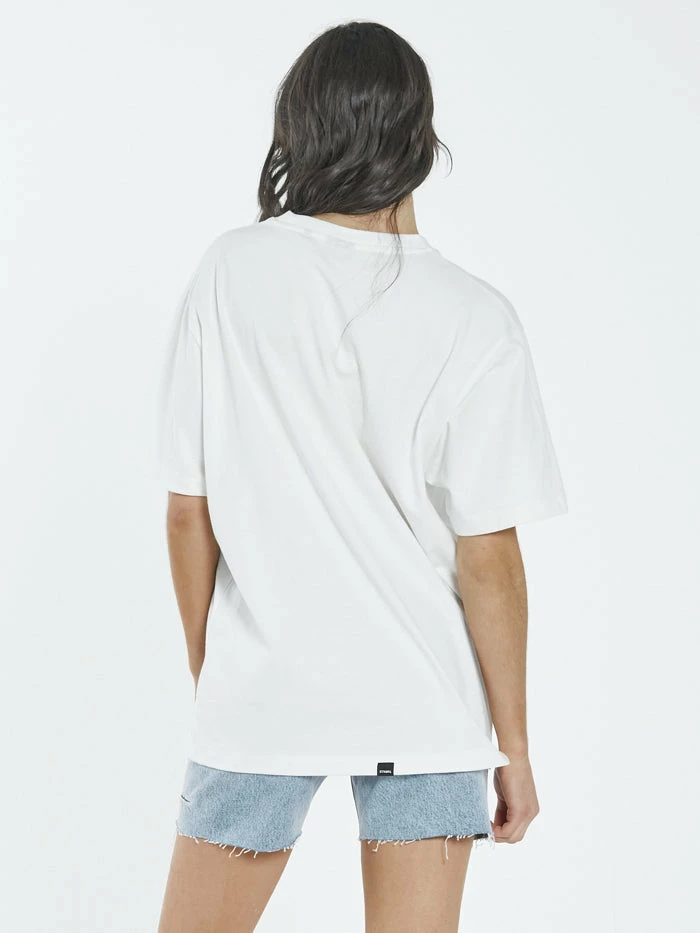 Thrills Co. Bad Habits Die Hard Merch Fit Tee - Dirty White 1% For The Planet 4 Thrills Co. Bad Habits Die Hard Merch Fit Tee - Dirty White 1% For The Planet