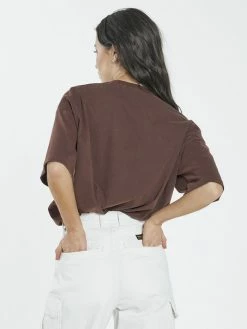 Thrills Co. Far East Company Merch Fit Tee - Washed Cocoa