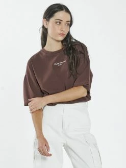 Thrills Co. Far East Company Merch Fit Tee - Washed Cocoa