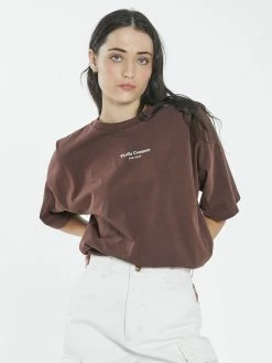 Thrills Co. Far East Company Merch Fit Tee - Washed Cocoa