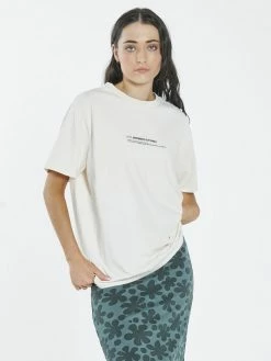 Thrills Co. Tops & Tees Narcissus Merch Fit Tee - Heritage White 9 Thrills Co. Tops & Tees Narcissus Merch Fit Tee - Heritage White