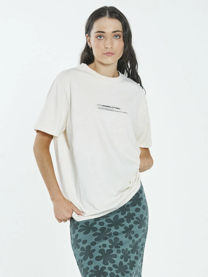 Thrills Co. Tops & Tees Narcissus Merch Fit Tee - Heritage White 5 Thrills Co. Tops & Tees Narcissus Merch Fit Tee - Heritage White