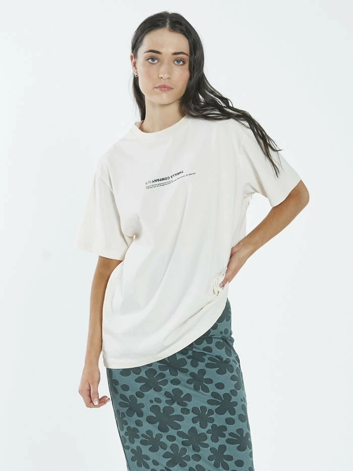 Thrills Co. Tops & Tees Narcissus Merch Fit Tee - Heritage White 3 Thrills Co. Tops & Tees Narcissus Merch Fit Tee - Heritage White