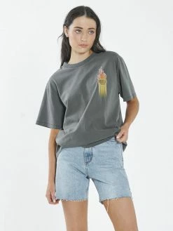 Thrills Co. Flaming Dart Merch Fit Tee - Merch Black 9 Thrills Co. Flaming Dart Merch Fit Tee - Merch Black