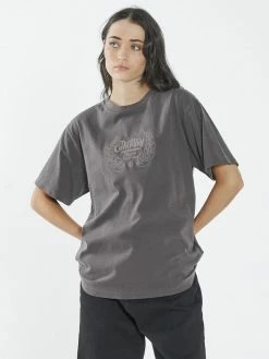 Thrills Co. Paradise Crest Merch Fit Tee - Plum