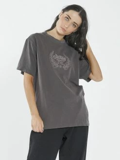 Thrills Co. Paradise Crest Merch Fit Tee - Plum