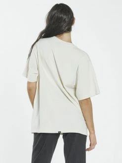 Thrills Co. Paradise Crest Merch Fit Tee - Unbleached 1% For The Planet