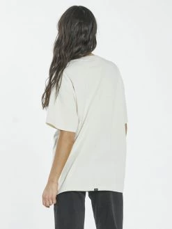 Thrills Co. Paradise Crest Merch Fit Tee - Unbleached 1% For The Planet