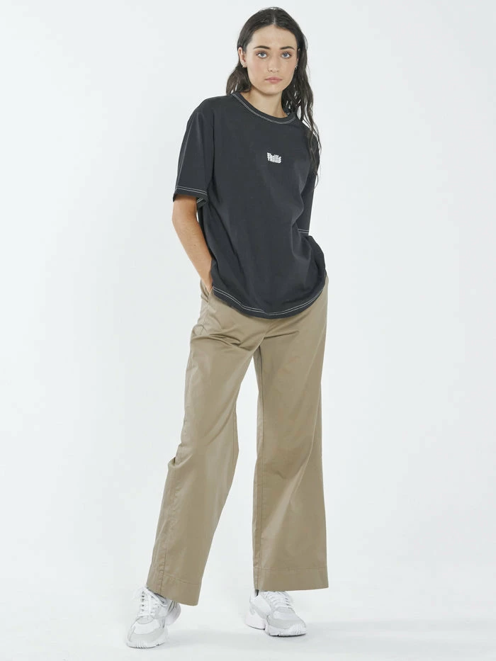 Thrills Co. Infinite Thrills Box Tee - Washed Black 1% For The Planet 5 Thrills Co. Infinite Thrills Box Tee - Washed Black 1% For The Planet