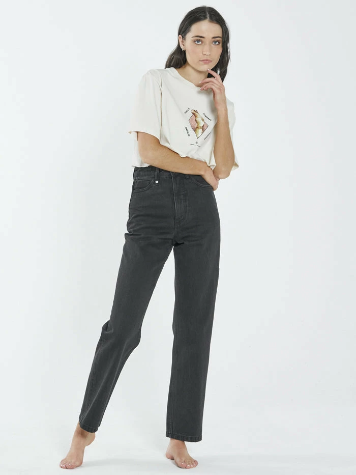 Thrills Co. Tops & Tees Delirium Merch Super Crop Tee - Heritage White 5 Thrills Co. Tops & Tees Delirium Merch Super Crop Tee - Heritage White