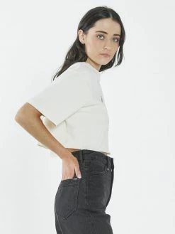 Thrills Co. Tops & Tees Delirium Merch Super Crop Tee - Heritage White 9 Thrills Co. Tops & Tees Delirium Merch Super Crop Tee - Heritage White