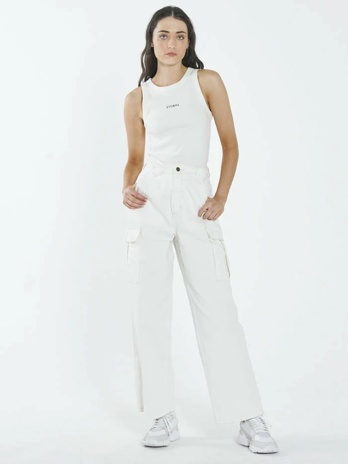 Thrills Co. Minimal Thrills Racer Front Tank - Tofu 1% For The Planet 6 Thrills Co. Minimal Thrills Racer Front Tank - Tofu 1% For The Planet