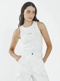 Thrills Co. Minimal Thrills Racer Front Tank - Tofu 1% For The Planet