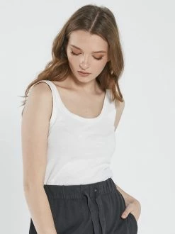 Thrills Co. Hemp Heavyweight Retro Tank - Dirty White 1% For The Planet 8 Thrills Co. Hemp Heavyweight Retro Tank - Dirty White 1% For The Planet