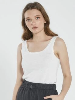 Thrills Co. Hemp Heavyweight Retro Tank - Dirty White 1% For The Planet 9 Thrills Co. Hemp Heavyweight Retro Tank - Dirty White 1% For The Planet