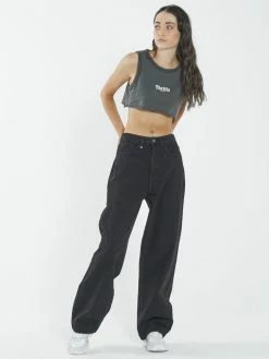 Thrills Co. Roadhouse Super Crop Tank - Merch Black Tops & Tees 7 Thrills Co. Roadhouse Super Crop Tank - Merch Black Tops & Tees