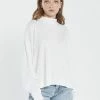 Thrills Co. 1% For The Planet Hemp Mock Neck Long Sleeve Tee - Dirty White 1 Thrills Co. 1% For The Planet Hemp Mock Neck Long Sleeve Tee - Dirty White