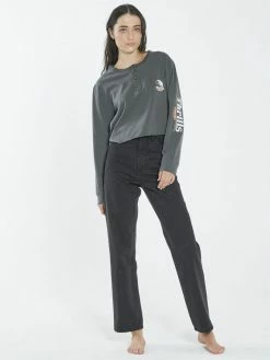 Thrills Co. Roadhouse Henley LS Merch Tee - Merch Black 10 Thrills Co. Roadhouse Henley LS Merch Tee - Merch Black