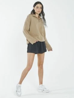 Thrills Co. Thrills Stamp 3/4 Zip Pullover - Sand