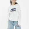 Thrills Co. Bad Habits Die Hard Slouch Crew - Dirty White