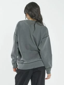 Thrills Co. Roadhouse Slouch Crew - Merch Black