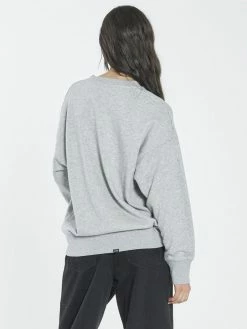 Thrills Co. Roadhouse Slouch Crew - Vintage Marle