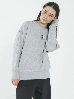 Thrills Co. Roadhouse Slouch Crew - Vintage Marle