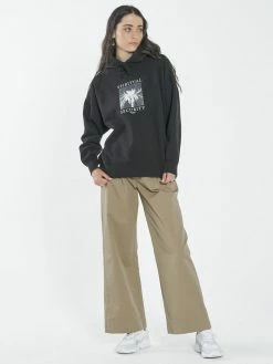 Thrills Co. Spiritual Security Slouch Hood - Black Sweaters & Fleece