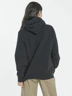 Thrills Co. Spiritual Security Slouch Hood - Black Sweaters & Fleece