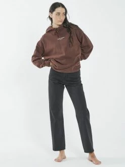 Thrills Co. 1% For The Planet Far East Company Open Hem Hood - Washed Cocoa