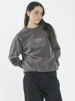 Thrills Co. 1% For The Planet Paradise Crest Slouch Crew - Plum