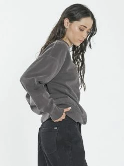 Thrills Co. 1% For The Planet Paradise Crest Slouch Crew - Plum