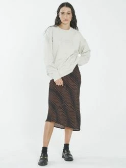 Thrills Co. Paradise Crest Slouch Crew - Unbleached 1% For The Planet