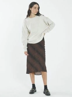 Thrills Co. Paradise Crest Slouch Crew - Unbleached 1% For The Planet